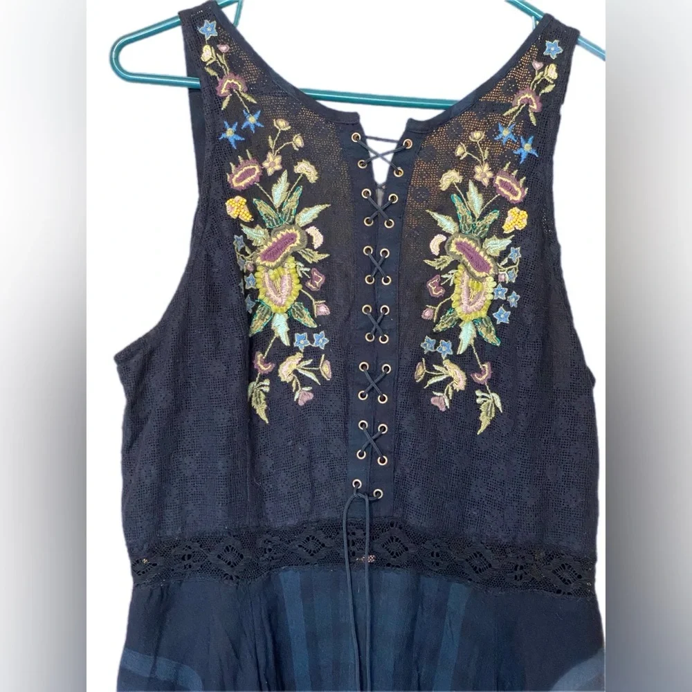 Free People Coal Combo dress size 10 NWT - Picture 7 of 16